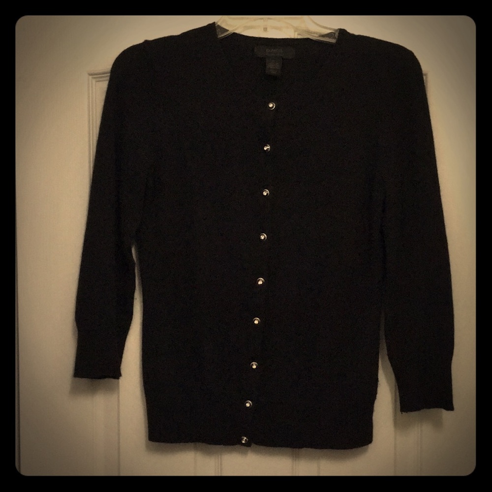 Black Express Cardigan 3/4 Sleeve